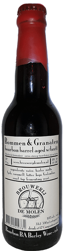 De Molen Bommen & Granaten bourbon barrel aged w/brett - Speciaalbier Expert