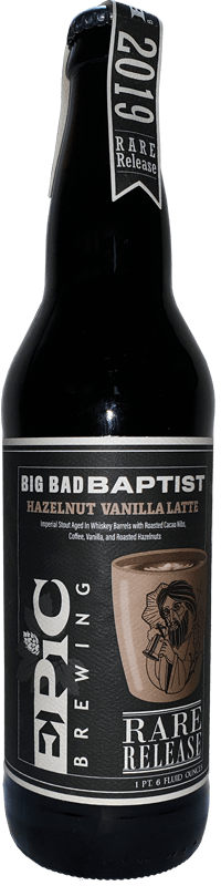 Epic Brewing Co. (Utah, Colorado) Big Bad Baptist Hazelnut Vanilla Latte