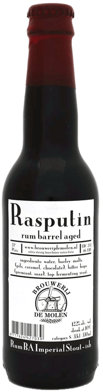 De Molen Rasputin Rum barrel aged - Speciaalbier Expert