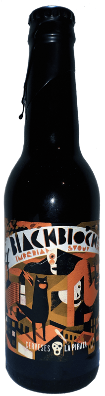 Cerveses La Pirata Black Block Bourbon Aged - Speciaalbier Expert