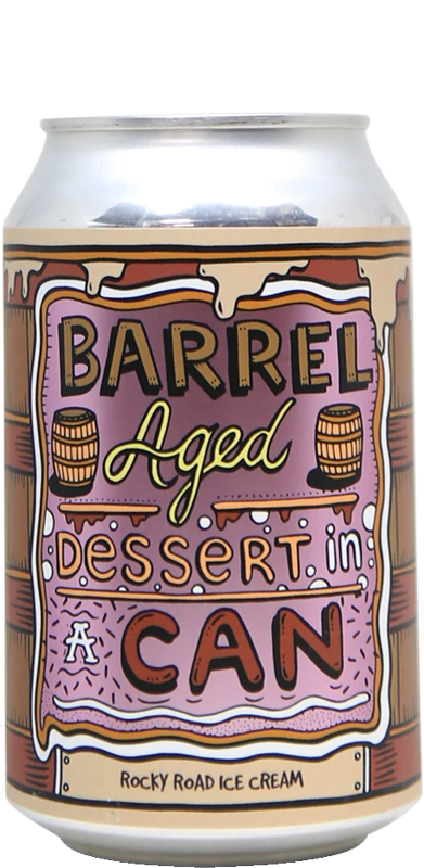 Amundsen Bryggeri - Barrel Aged Dessert In A Can - Rocky Road Ice Cream - Speciaalbier Expert