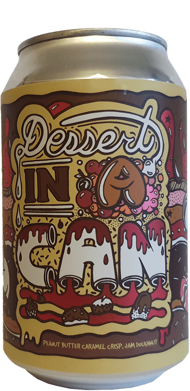 Amundsen Brewery Dessert In A Can - Peanutbutter Caramel Crisp Jam Doughnut